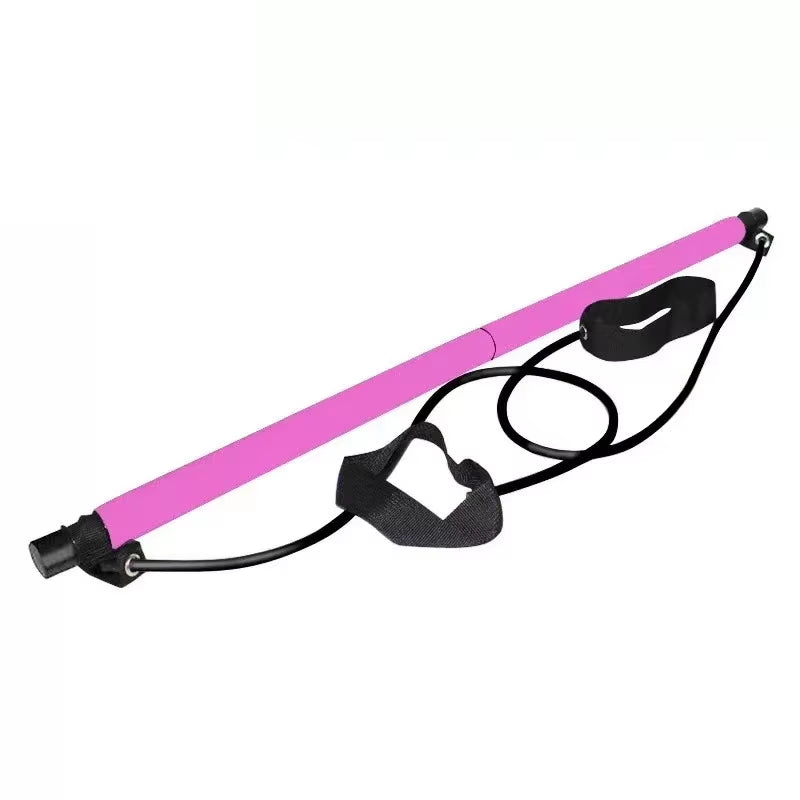 Portable Pilates Bar Kit with Resistance Bands for Yoga and Strength Training